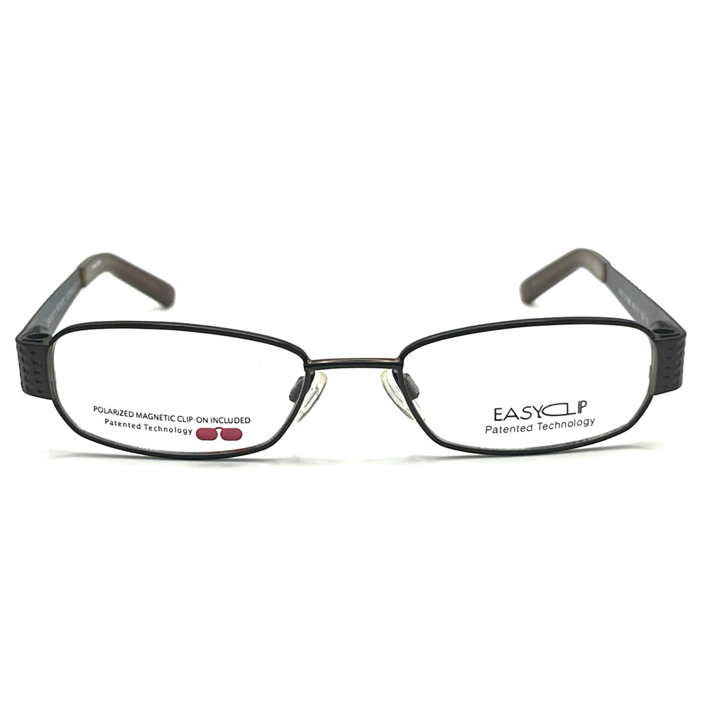 EASYCLIP O1088 BROWN/PURPLE EYEGLASSES SUNGLASSES FRAMES 49-17-135